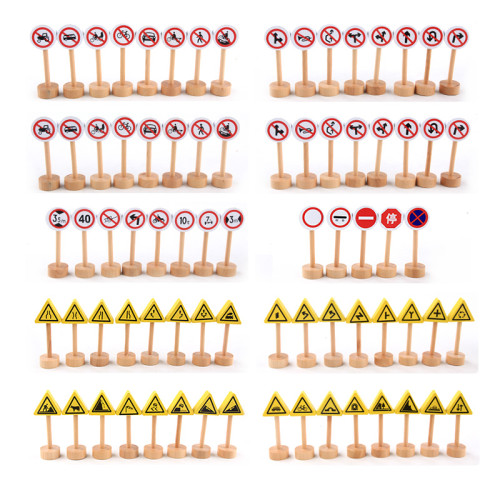 Traffic Sign Cognition ，Game, Role play,Traffic Sign Set Toys,Street Road Signs Playset Traffic Signs Playset ,Mini Traffic Lights Toy Road Street Signs Toy for Boys Cars Toys Role Play Fun DIY Accessories