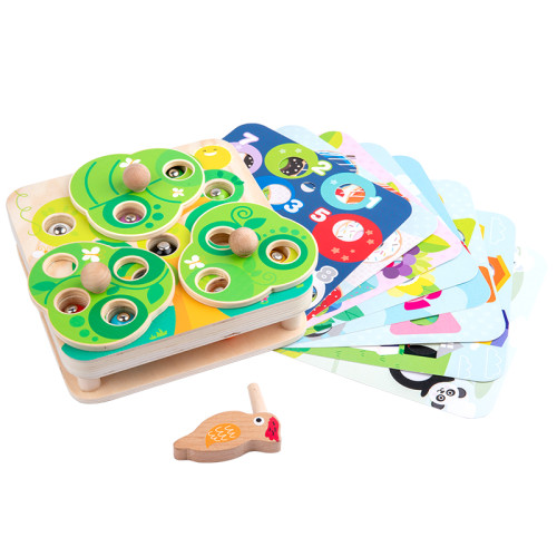 Fun Dispels Pleasure ，Game,Wooden Puzzles for Kids Toddlers 1 2 3 Year Old Chunky Animals Jigsaw Puzzles Wooden Toy Montessori Toy Educational Learning Toy Birthday Gifts for Kids Boys Girls