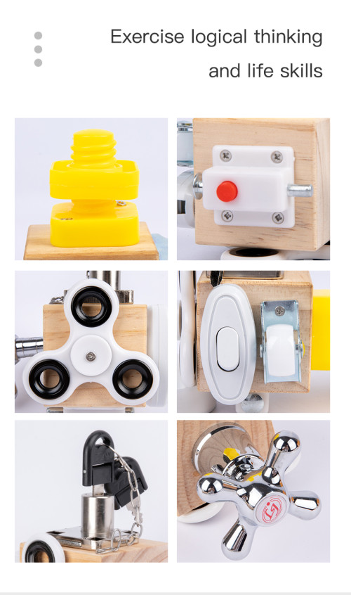 Bell maze block， Tools,Busy,Function,Preschool education toys,Gifts for kids Girls Boys 3 4 5 6 7 years, Life skills