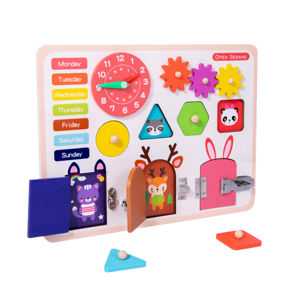 Busy Board,Tools,Function，Game,   Wooden Toy， Educational Toy ，Animal, Puzzle, Clock,Weather,Shape, Lock,OEM,ODM,Gift for Kids Girls Boys 3 4 5 6 7 Years
