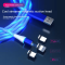 Magnetic data cable three-in-one car luminous fast charge iphone charger cable for OED/ODM also