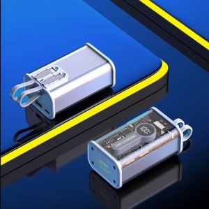 10000mA PD22.5W transparent punk industrial  power bank charger fast charger OED/ODM also