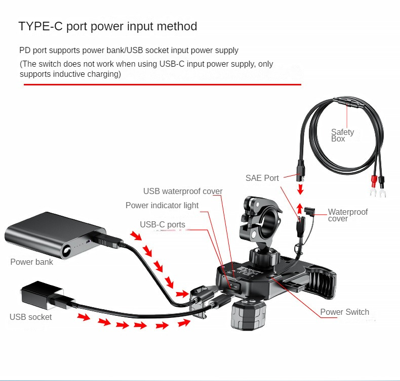 motorcycle cell phone holder