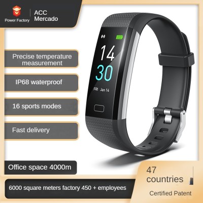 Smart Bracelet body temperature blood pressure fitness heart rate meter step  OED/ODM also
