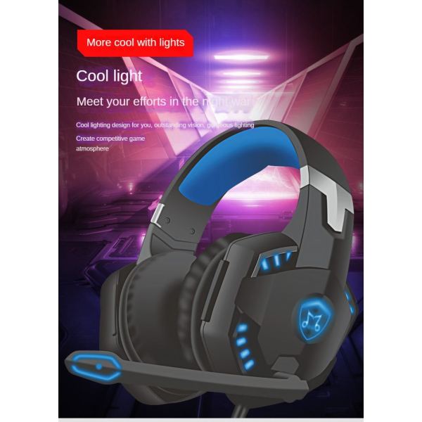 7.1-channel colorful LED lighting esports head-mounted gaming headset with microphone| wholesale/OEM