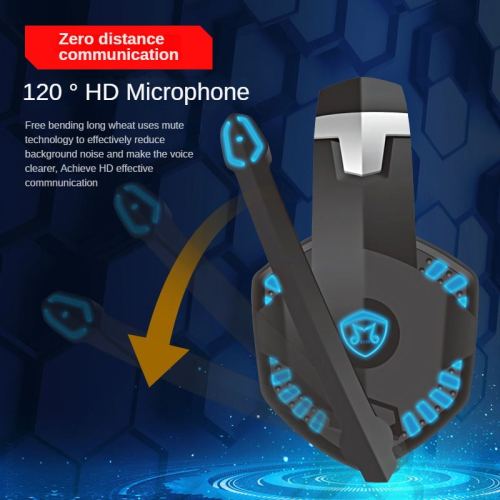 7.1-channel colorful LED lighting esports head-mounted gaming headset with microphone| wholesale/OEM