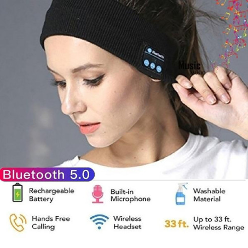 Removable Sweat Absorbing Hair Band Bluetooth Sports Headband | wholesale/OEM/ODM