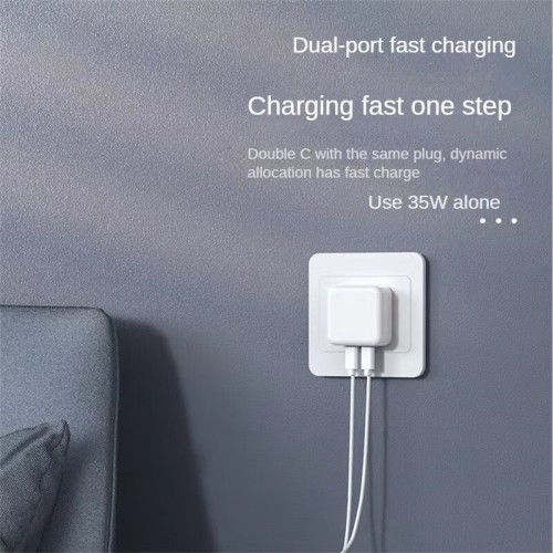 35w 2 type-c charger of GaN charging head iPhone 14 mobile phone fast charger | wholesale/OEM/ODM