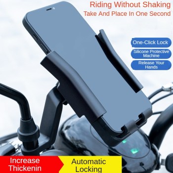 New phone holder for bike motorcycle phone mount outdoor riding shockproof phone holder-ACC