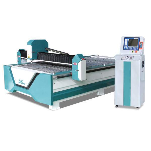 Máquina de corte por plasma CNC de mesa para chapa metálica.
