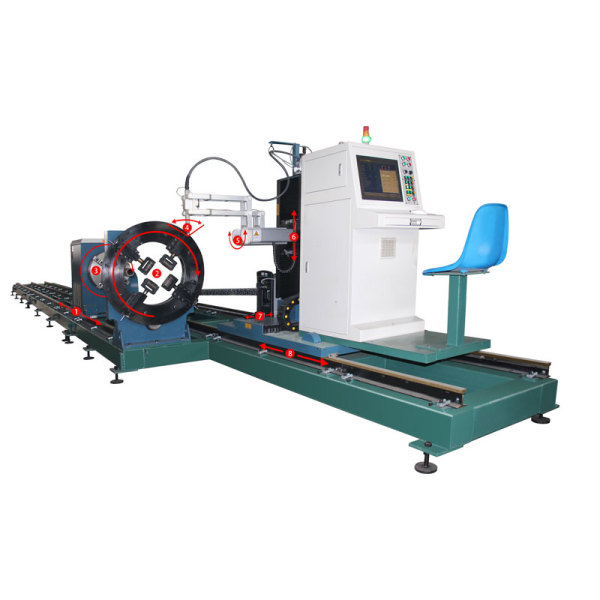 YM-XY8 Станок для резки профиля трубы с ЧПУ (круглая труба/квадратная труба/прямоугольная труба)