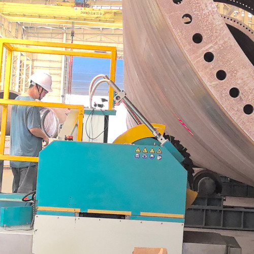 Tower Section Circumferential Seam Milling Machine