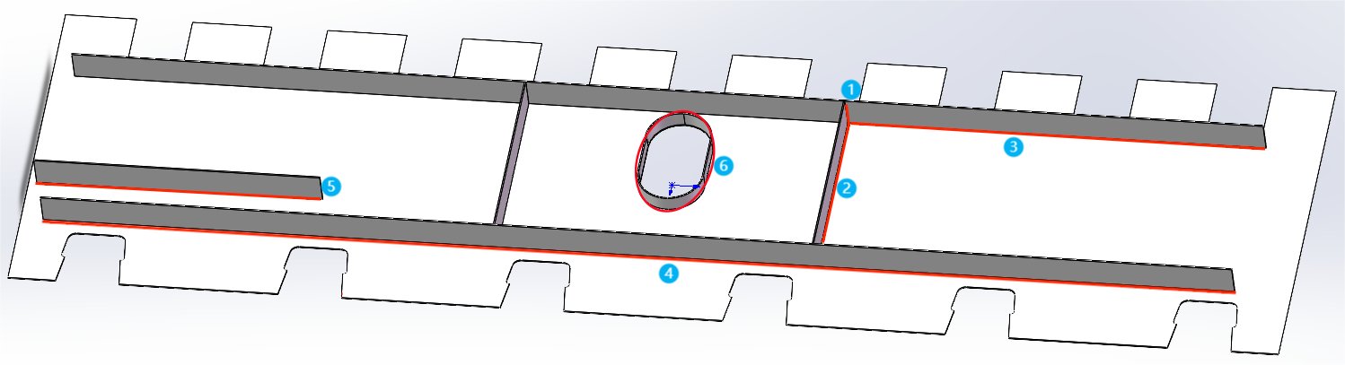 Weld seam types recognised by the YOMI cantilever welding robot software