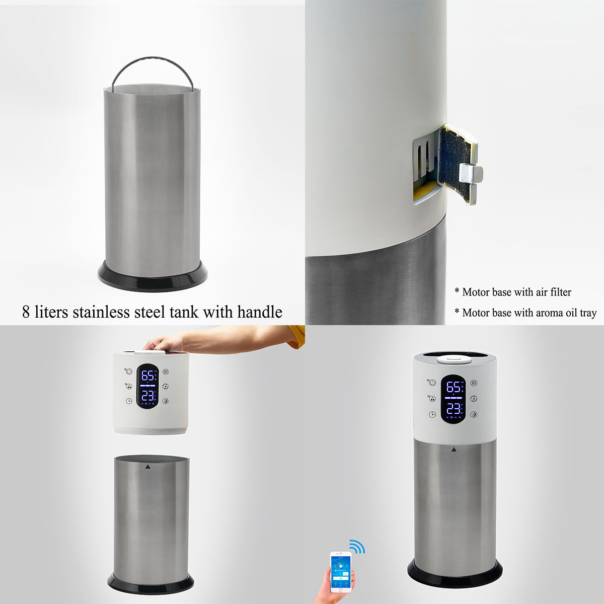 ultrasonic humidifier and air purifier