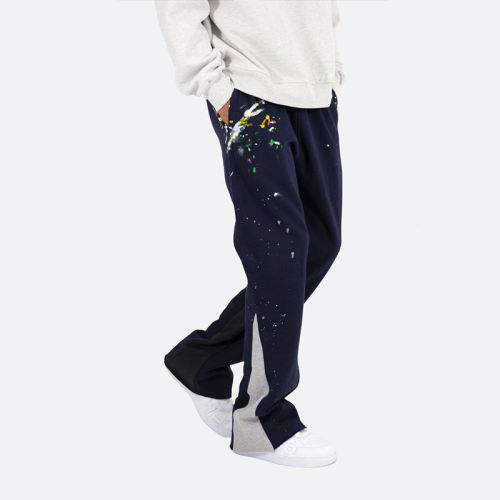 Jogger Spray Paint Men's Pants Loose Running Gym Sport Track Outdoor Sweatpants Men's Pants