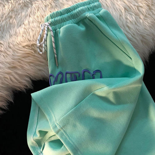 Custom 3d Puff Print Flocking Print Shorts Men Casual Jogger Sweat 100% Cotton Streetwear Shorts