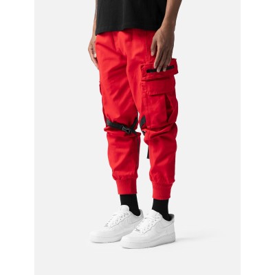 100% Cotton Multi Pockets relaxed fit OEM Cargo Pants  Elastic Waist Lightweight Breathable Trousers for Men