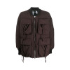 Men'S Fashionable Quilted 100% Cotton Ins Style Multi-Pocket Lightweight Men Pockets Jacket Cargo