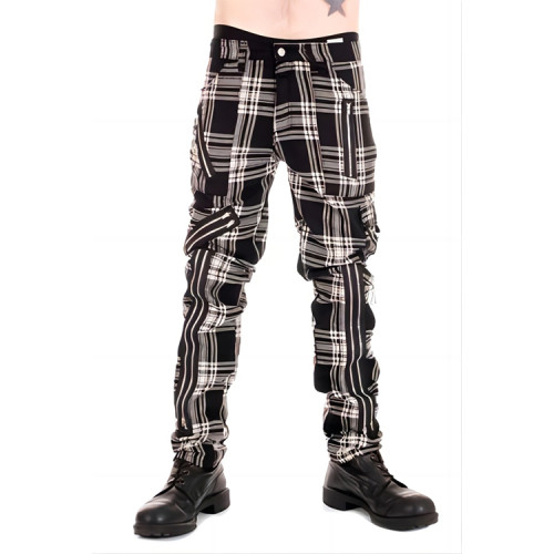 Custom High-quality Pants Men's Harem Cropped Pants Patchwork Graffiti Cotton Elastic Waistband Mens Stacked Flare Sweatpants