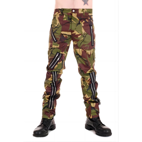 Custom High-quality Pants Men's Harem Cropped Pants Patchwork Graffiti Cotton Elastic Waistband Mens Stacked Flare Sweatpants