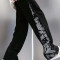 Custom men's drawstring elastic waist printed streetwear pants street style fashion comfortable stretch  pants
