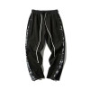 Custom men's drawstring elastic waist printed streetwear pants street style fashion comfortable stretch  pants