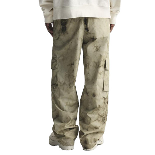 Custom men's tie-dye fashion camo street style cargo pants