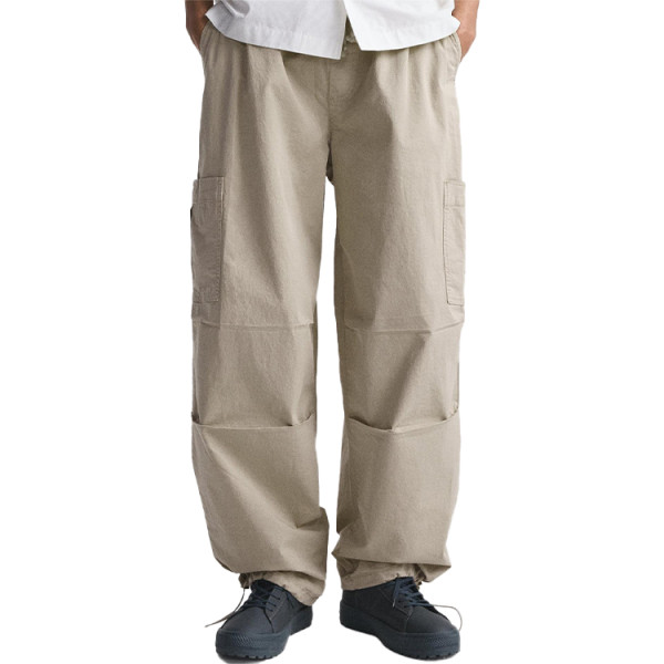 Custom men's high-quality straight multi-pocket nylon/polyester tooling wide-leg pants
