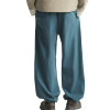 Custom mens loose wide leg casual drawstring cargo pants