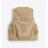 Custom men's spring and summer new multi-size khaki cargo vests loose sleeveless tops