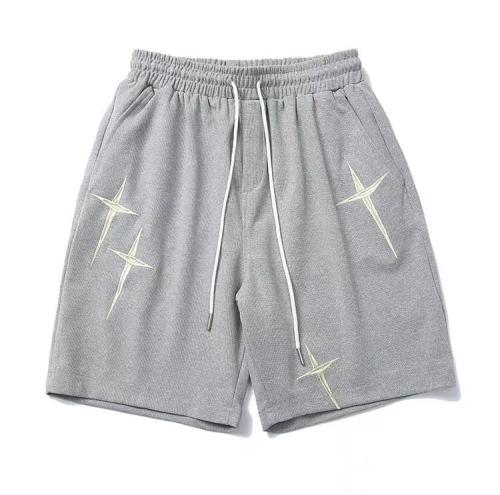 Custom men's drawstring elastic waist  streetwear shorts street style fashion comfortable stretch  shorts