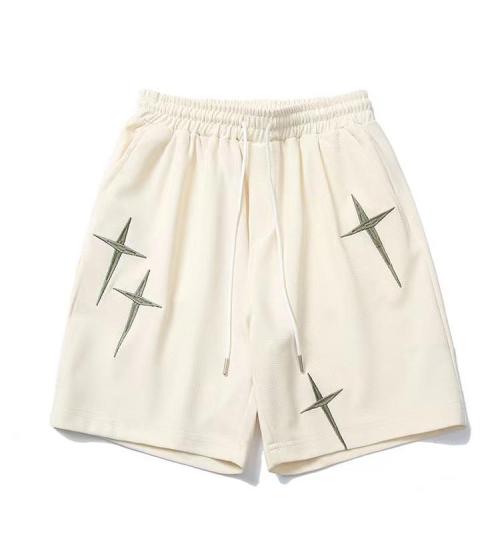 Custom men's drawstring elastic waist  streetwear shorts street style fashion comfortable stretch  shorts