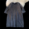 Custom mens cotton Oversized Streetwear Acid Wash Tshirts Custom Logo Vintage Wash T-shirts