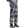 Custom Street High-end Sense Ink Print Ice Silk Pants Men's Trend Hip Hop Camouflage Casual Pants For Summer