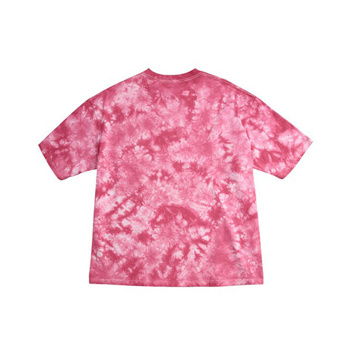 Custom Street Vintage-inspired Crewneck T-shirt Loose Cotton dropped Shoulder Tie-dye T-shirt Men's Casual Oversized T-shirt