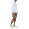 Custom Logo Branded Men's Summer Polyester Casual Elastic Waist Spandex Nylon Cargo Shorts for Men