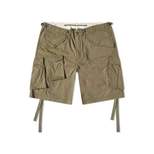 Custom Logo Branded Men's Summer Polyester Casual Elastic Waist Spandex Nylon Cargo Shorts for Men