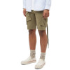 Custom Logo Branded Men's Summer Polyester Casual Elastic Waist Spandex Nylon Cargo Shorts for Men