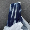 Custom men's retro loose casual straight jeans slightly elastic New youth popular tide washed jeans pants