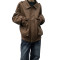 Custom Japanese classic vintage lapels loose temperament biker leather jacket casual men's autumn coat