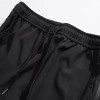 Custom men's drawstring elastic waistband printed side zipper nylon pants street style stretch sweatpants