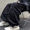 Custom men's loose-fitting casual cargo pants oversized drawstring nylon / polyester cargo pants
