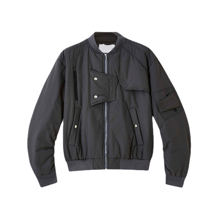 Custom winter street personality design aviator cotton jacket thickened new men's vintage hip hop jacket