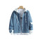 Custom Men's high quality cotton casual personality wash jacket street hooded men's jacket