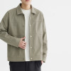 Custom plain color simple lapel jacket spring new versatile slightly loose casual men's jacket