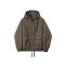 Custom stand-up collar bomber hooded jacket for men's spring loose fashion casual cargo jacket
