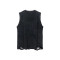 Custom men's summer dark vests oversized loose heavyweight 100% cotton large pattern distress sleeveless tees