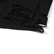 Custom men's summer dark vests oversized loose heavyweight 100% cotton reflective print large pattern distress sleeveless tees