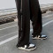 Custom men's skateboard trend loose pants side zipper summer thin nylon waterproof pants