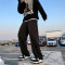 Custom men's skateboard trend loose pants side zipper summer thin nylon waterproof pants